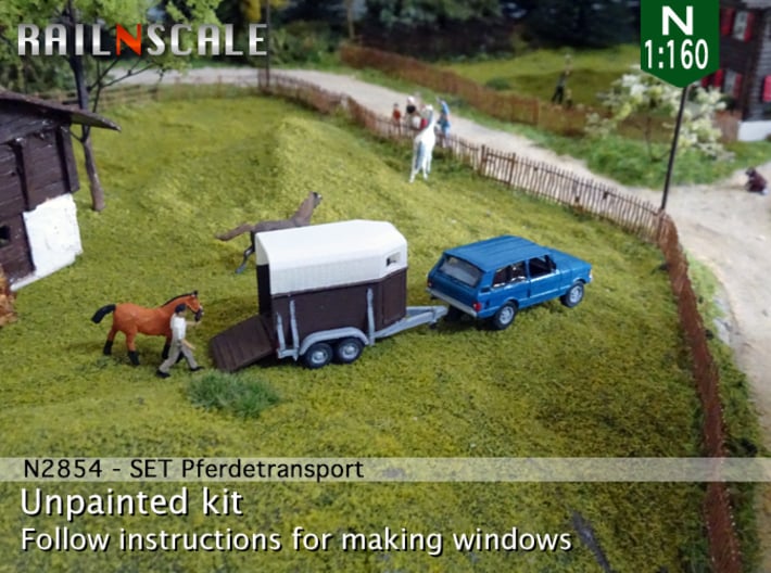 SET Pferdetransport (N 1:160) 3d printed 