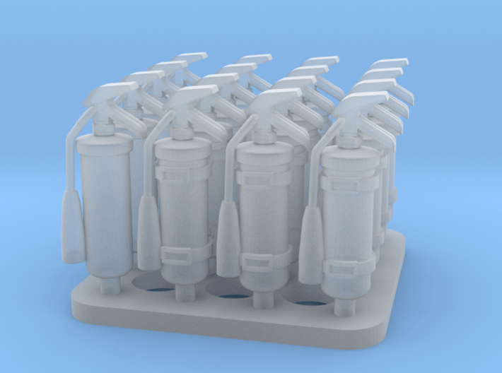 1:35 Fire Extinguisher, Handheld, US Army (16x) 3d printed