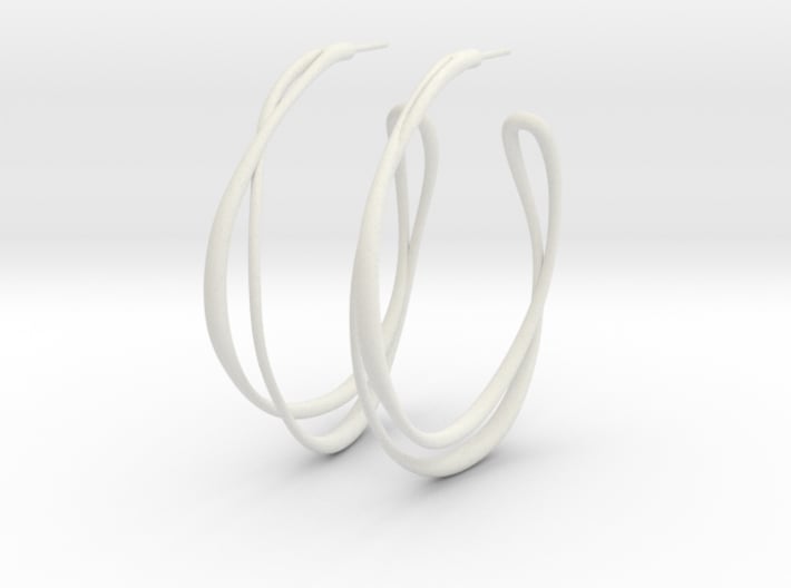 Cosplay Looped Hoop Earring (no guide holes) 3d printed 