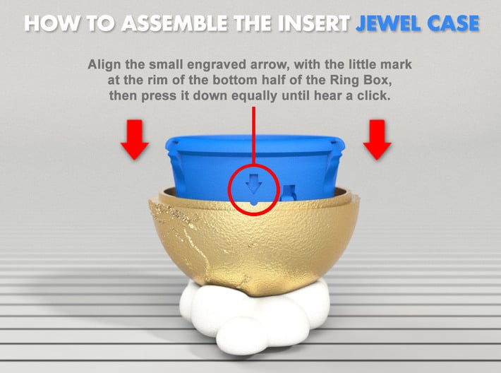 Insert (JEWEL CASE) - (*)For all Ring Boxes! 3d printed How to assemble the INSERT CASE