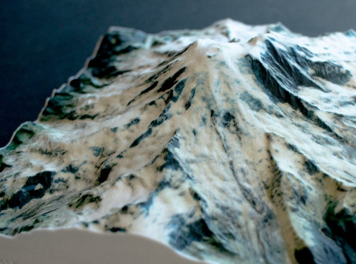 Mt. Rainier, Washington, USA, 1:75000 Explorer 3d printed 