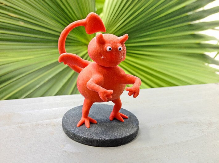 Lil' Red Devil - Not Quite Evil - Cartoon Figurine 3d printed