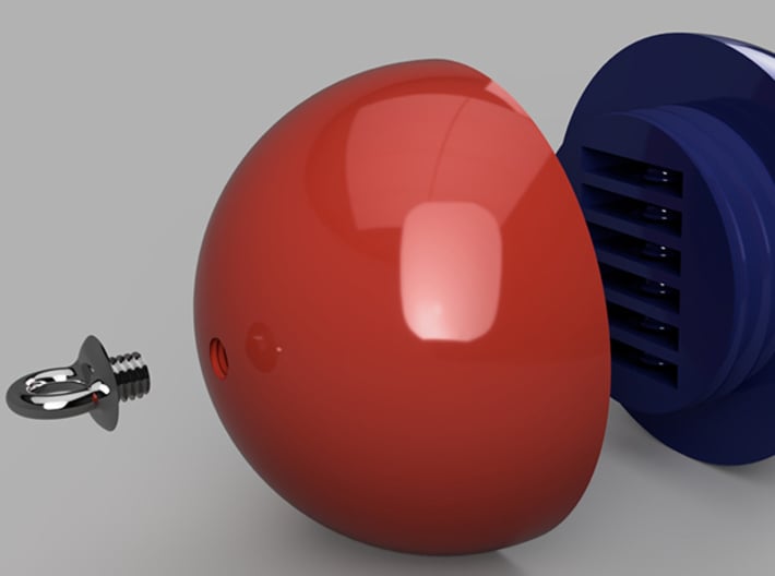 Micro SD Ball - Loop Screw 3d printed 