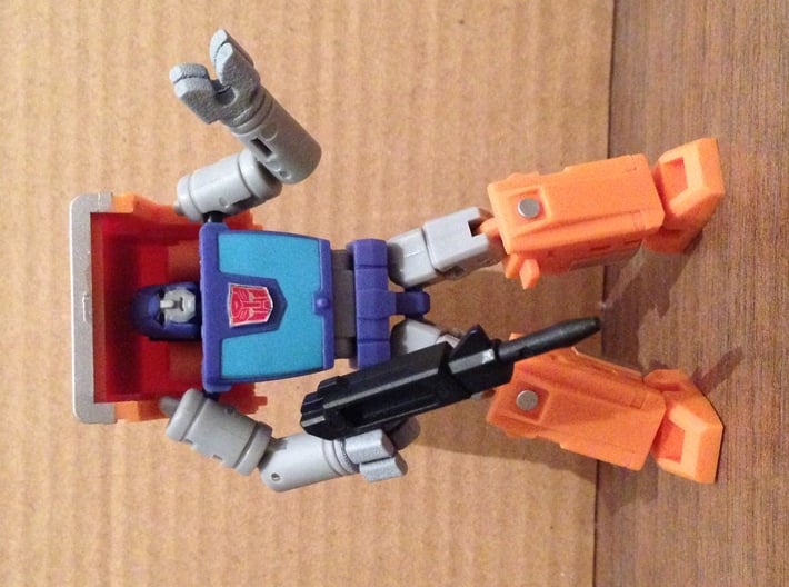 New MS-TOYS MS-B16 Robot Action Figure strong man mini Huffer Transformers toys 
