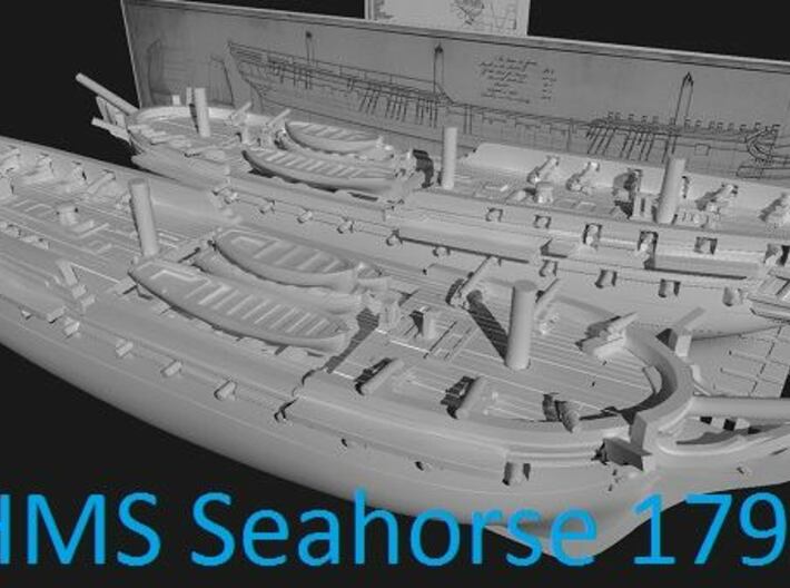 1:700 WL HMS Seahorse Artois-class 38-gun frigate  3d printed 