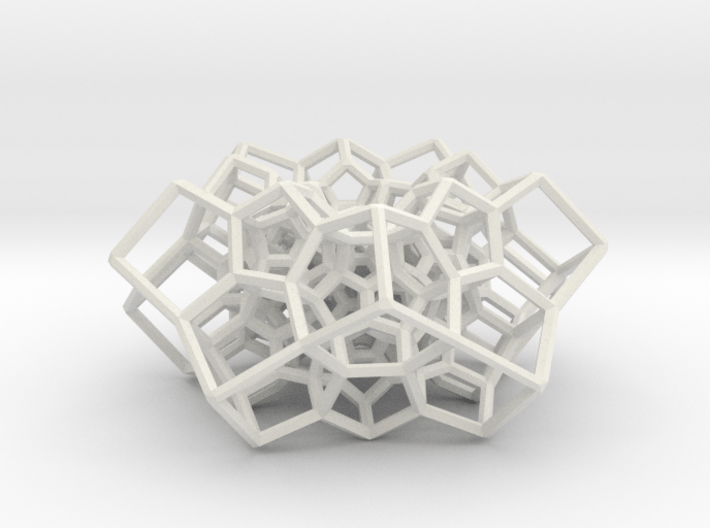 Partial 120-cell, torus-shaped 3d printed 