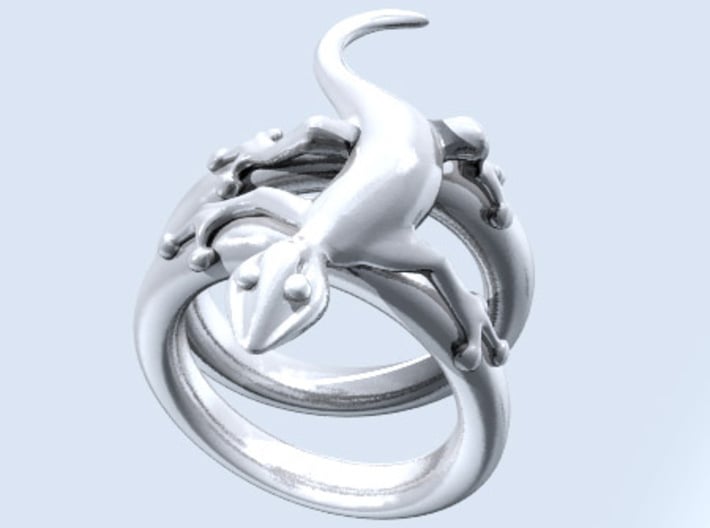 Gekko Ring 3d printed just a render
