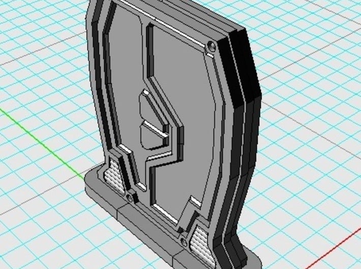 Rebel Freestanding Sci-FI Door 3d printed A 15mm Scale Freestanding Sci-Fi Door, suitable as terrain for scenarios and tabletop adventures.