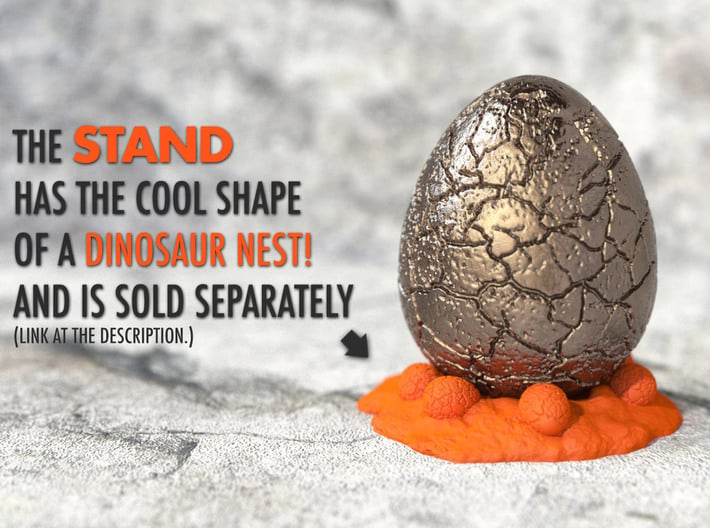 Dinosaur Egg Ring Box - Proposal Ring Box 3d printed The Insert Ring Holder and Stand are sold separately.