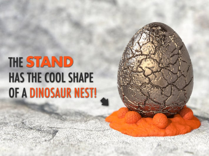 NEST STAND for Dinosaur Egg Ring Box 3d printed The Egg Ring Box and  Insert Ring Holder are sold separately.