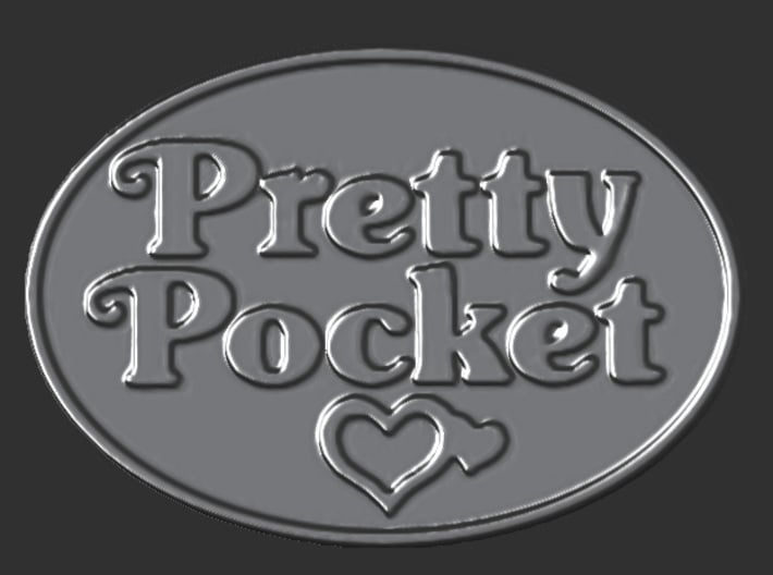 Pretty Pocket Logo Only 3d printed 