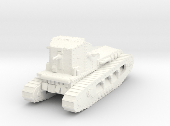 1/87 Mk.A Whippet tank (low detail) 3d printed 