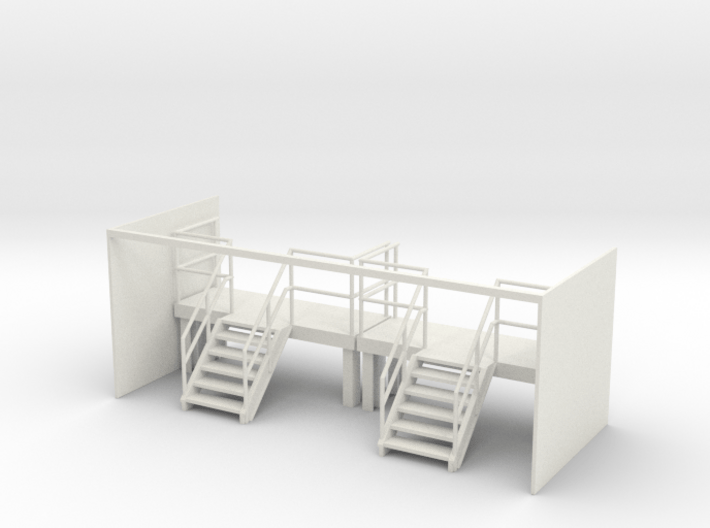 Factory Stairs in O - Wide - 2 sets 3d printed 