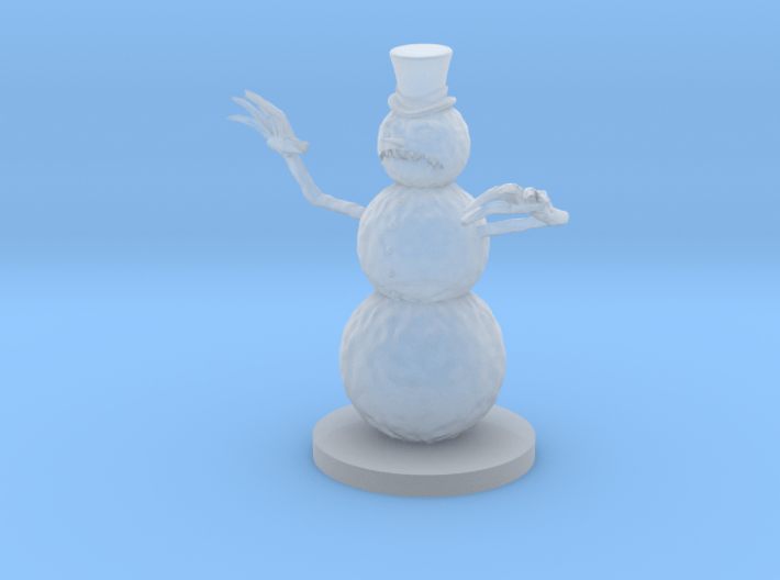 Evil Snowman 3d printed 