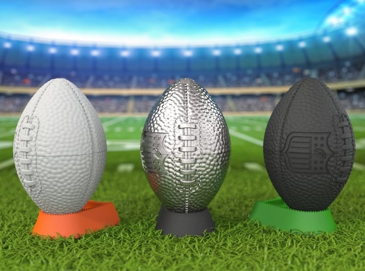 American Football Ring Box - Proposal & Engagement 3d printed The Insert Ring Holder and Stand are sold separately.