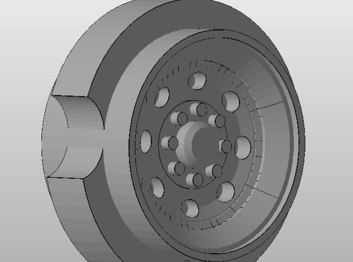 1:50 Tag trailer rims for DCP Pickup Tires Qty 8  3d printed 
