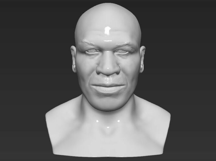 Mike Tyson bust 3d printed