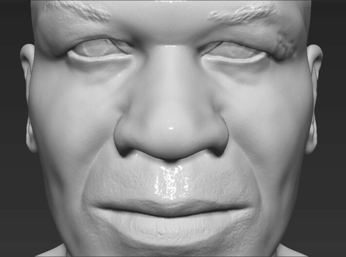 Mike Tyson bust 3d printed 