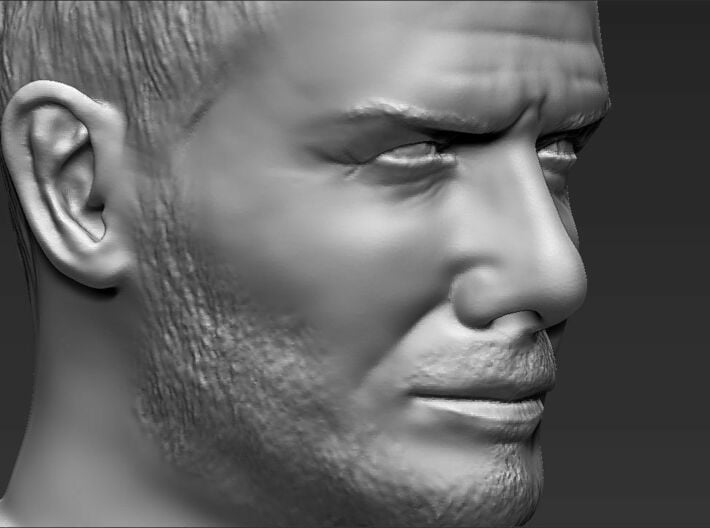 David Beckham bust 3d printed 