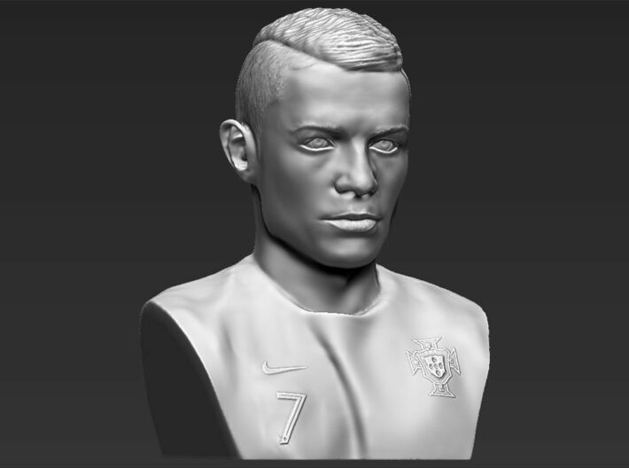 Cristiano Ronaldo bust 3d printed
