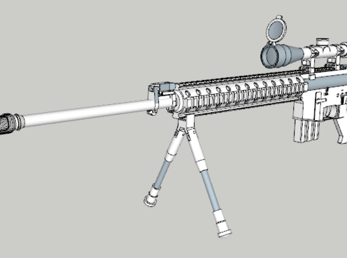 Vanquish Sniper Silencer (Hollow 14mm-) 3d printed 