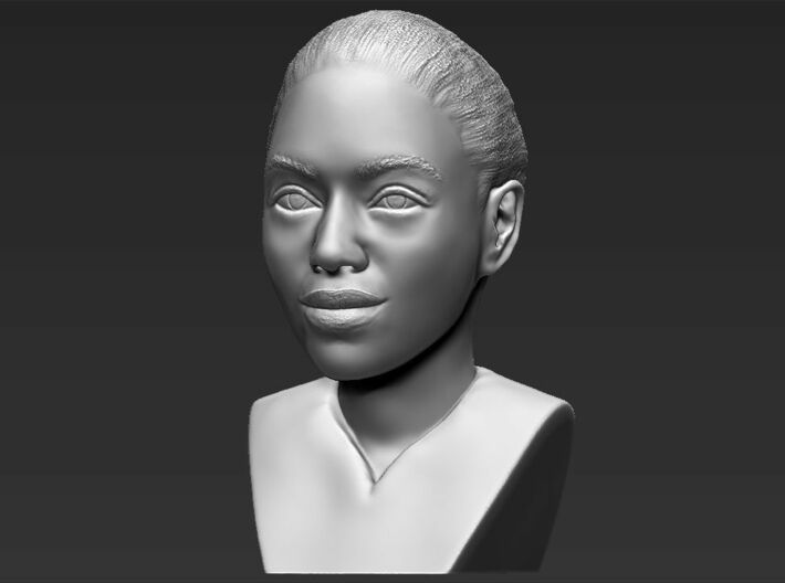 Beyonce Knowles bust 3d printed 