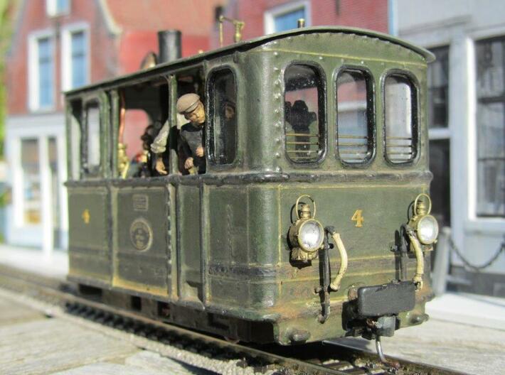 Gooische Stoomtram 18 'Leeghwater' in 1:45 3d printed Painted model with some modifications