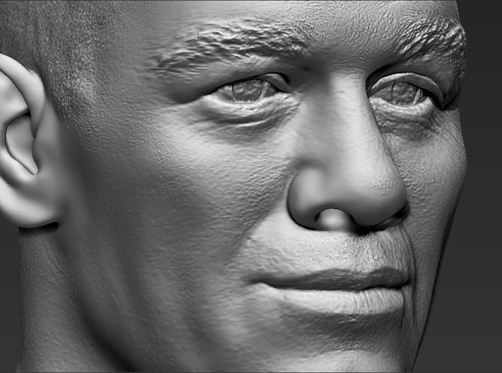John Cena bust 3d printed 