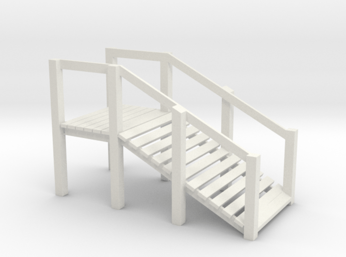O Scale Cattle Ramp 3d printed This is a render not a picture