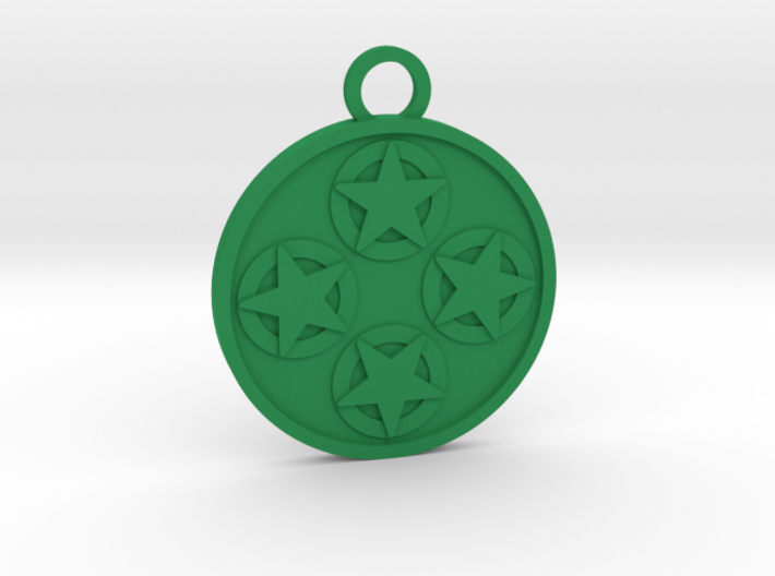 Four of Pentacles 3d printed 