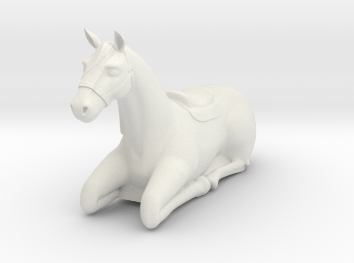 laying horse 3d printed
