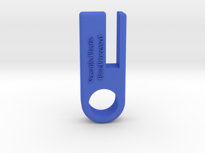 Versatile Plastic Blue Processed Material Sample 3d printed 