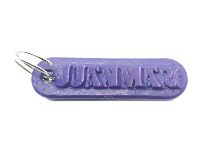 JUANMARI Personalized keychain embossed letters 3d printed