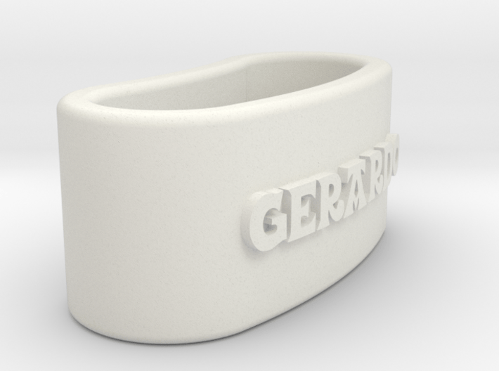 GERARDO napkin ring with daisy 3d printed 
