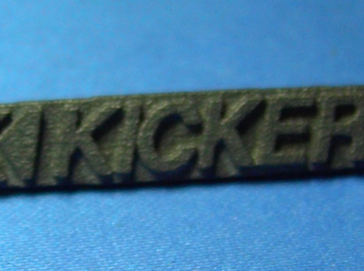 Kicker Logo For Speaker Cover 3d printed Steel