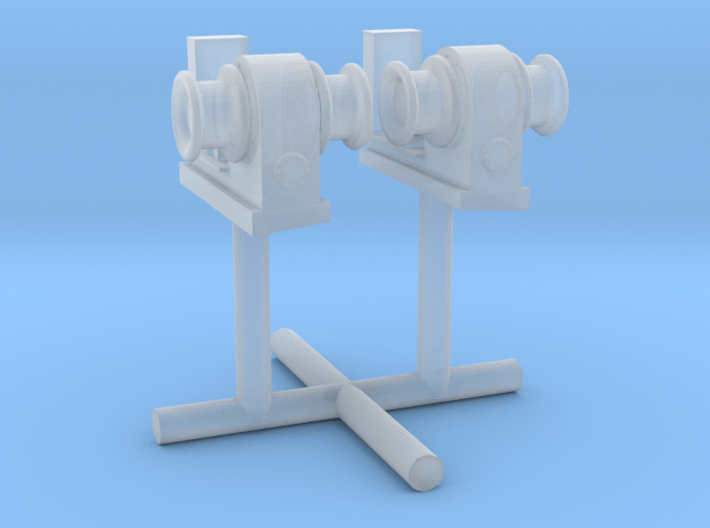 1/350 USN Boat Winches Set 3d printed 