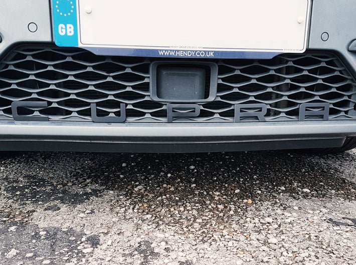 Cupra Lower Grill 'C' 3d printed For the C only