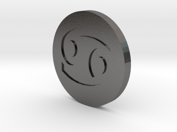 Cancer Coin 3d printed 