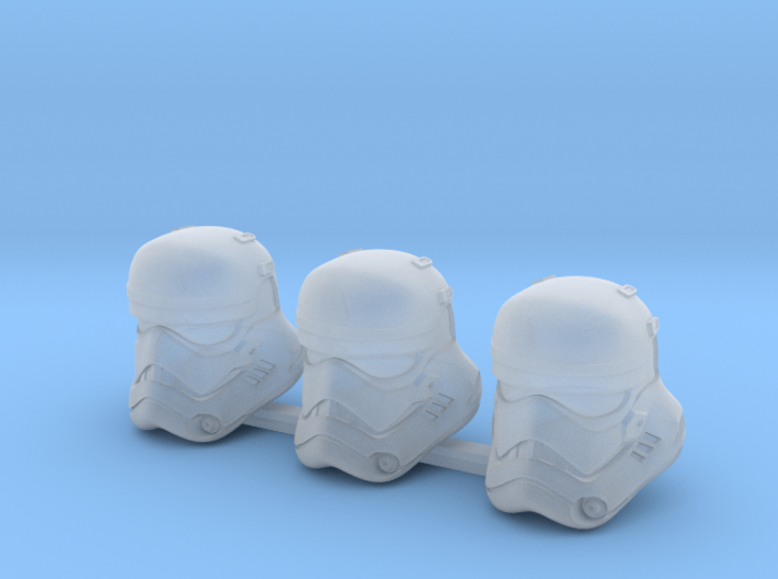 First Bucketheads (x3) 3d printed 