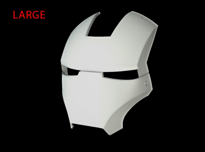 Iron Man Helmet - Face Shield (Large) 3 of 4 3d printed CG Render