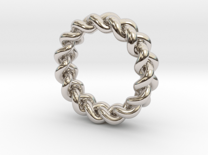 Simple Braided Ring 3d printed