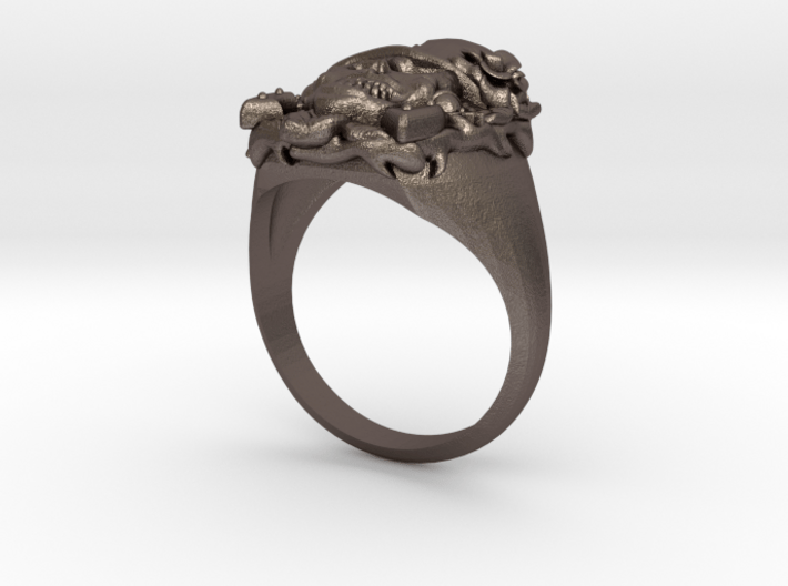 Skull Ring  3d printed 