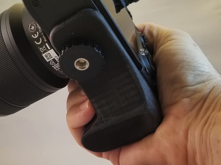 Sony A7iii Grip Extension 3d printed One in the hand!