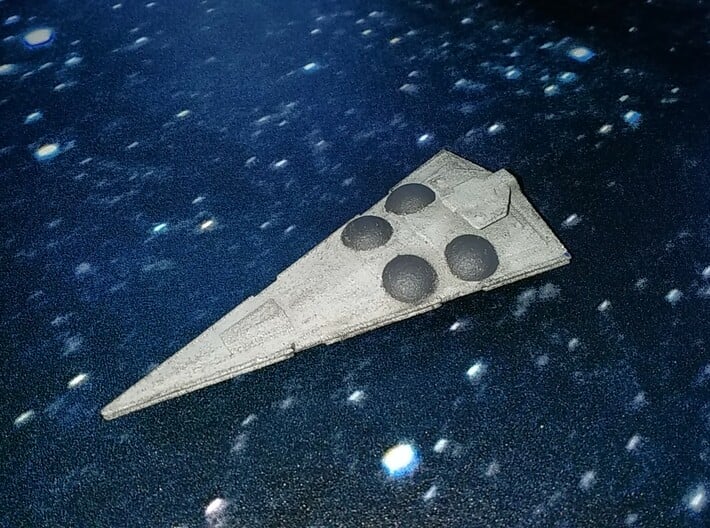 Imperial Interdictor crusier 1/7000th scale 3d printed