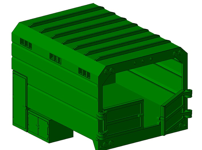 1/50th Chipper Truck L Toolbox Dump Box  3d printed 