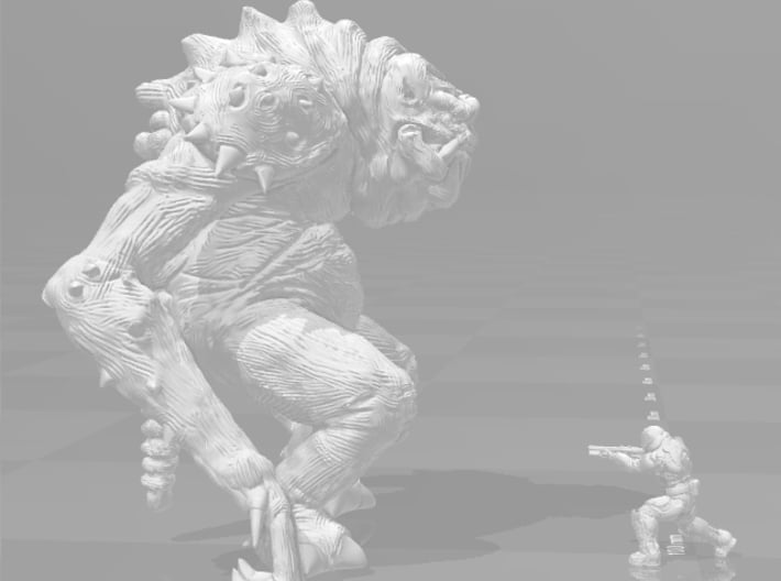 Star Wars Rancor 1/60 miniature for games and rpg 3d printed 