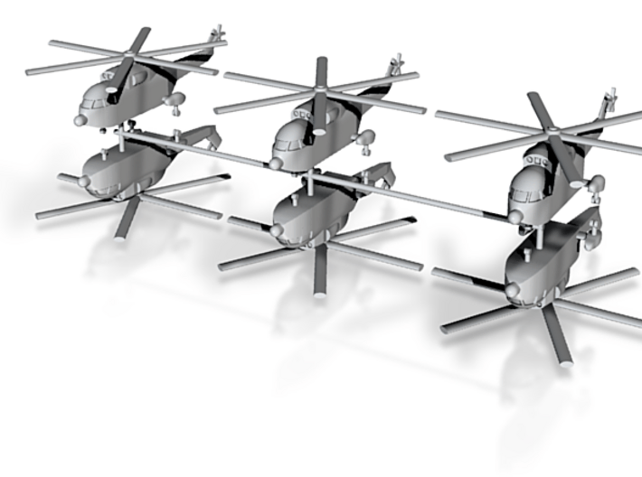 1/600 Super Frelon / PLAAF Z-8 Helicopter (x6) 3d printed 1/600 Super Frelon / PLAAF Z-8 Helicopter (x6)