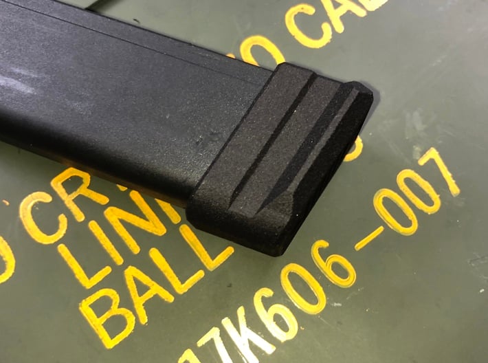 Magazine base plate for Glock 19 on Glock 17 Mag 3d printed 