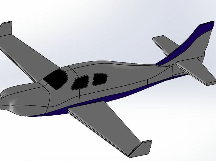 Lancair IV tail cap 3d printed