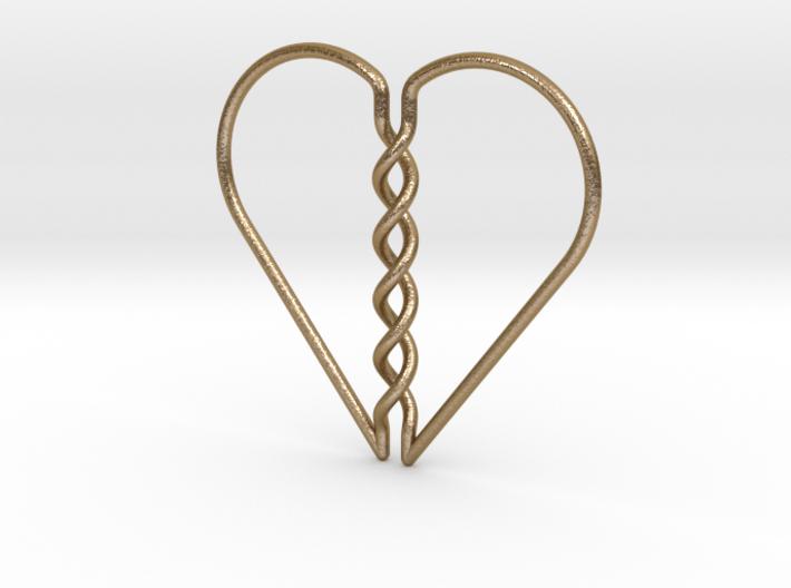 Tangled Heart 3d printed 